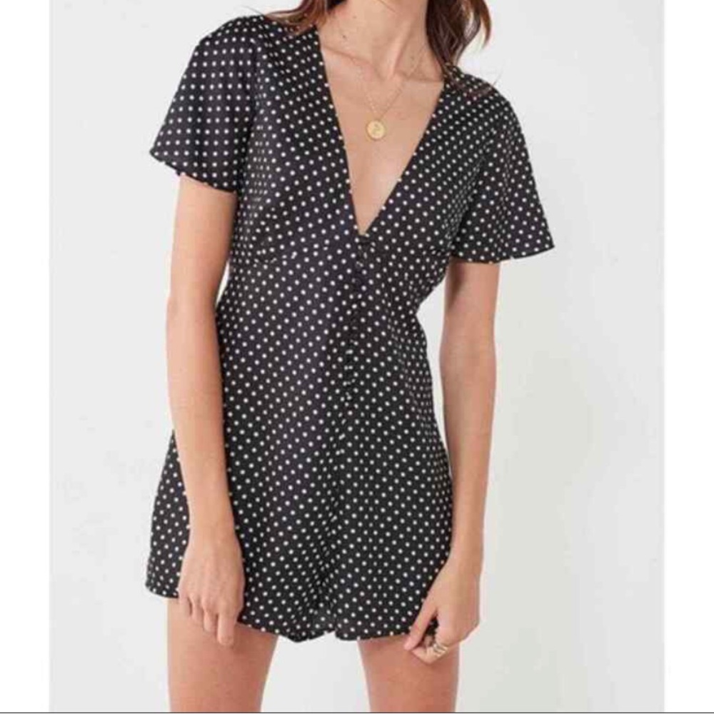 Urban outfitters polka dot romper - Picture 1 of 6